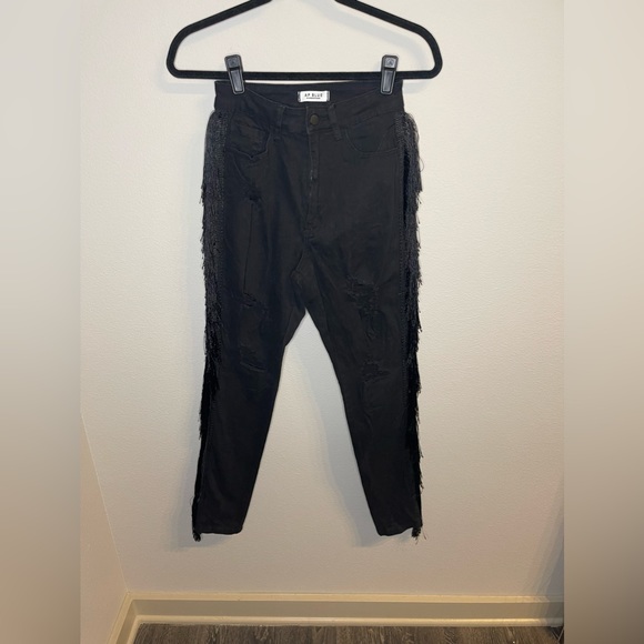 Aphrodite Distressed Fringe Jeans - Picture 3 of 7